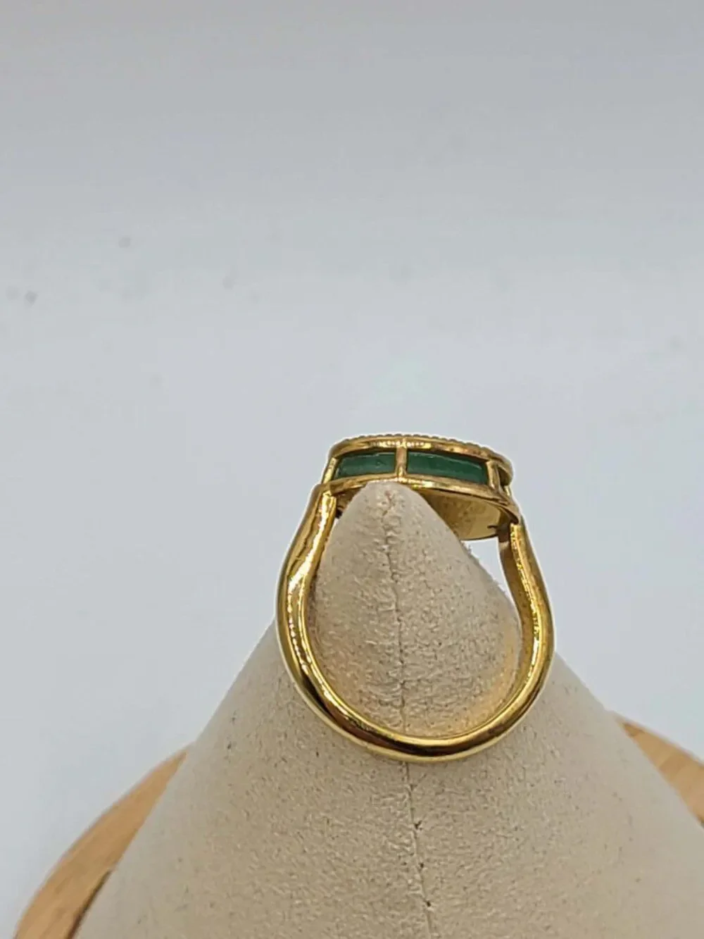 J Crew Jade  Color Stone Ring size 8